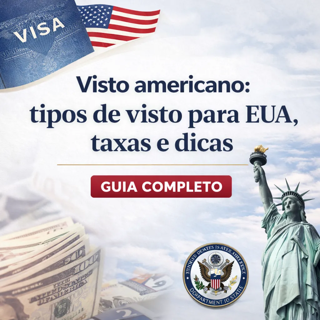 Imagem ilustrativa para o artigo Visto americano: tipos de visto para EUA, taxas e dicas da Genuína Conexão